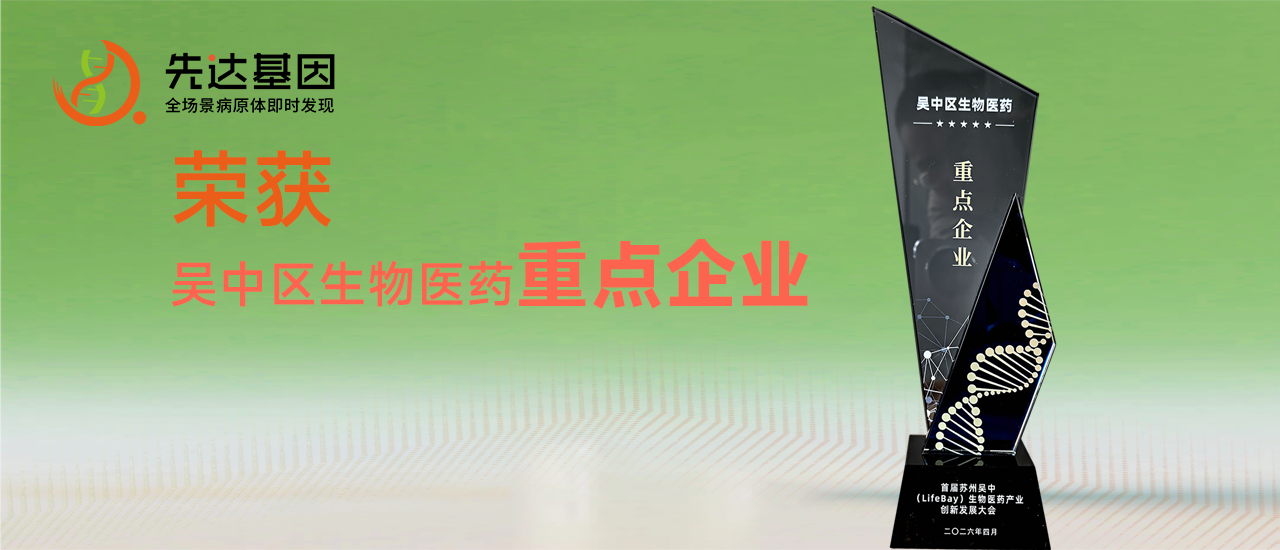 祝贺先达基因荣获吴中区生物医药重点企业
